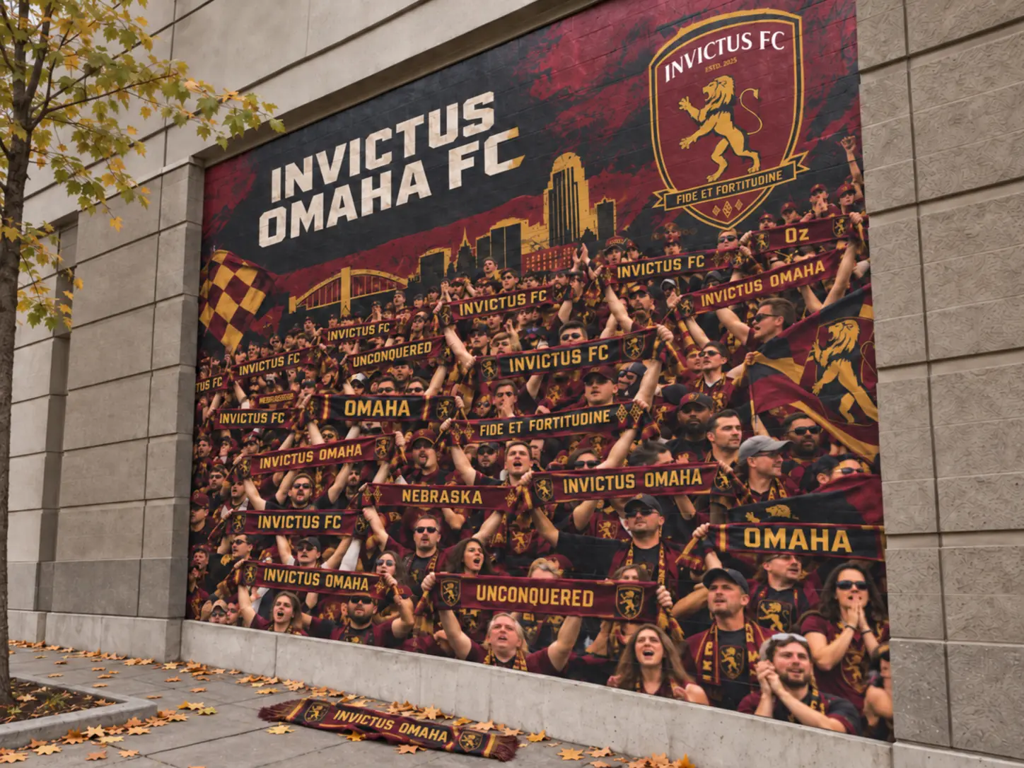 Invictus Omaha FC community mural